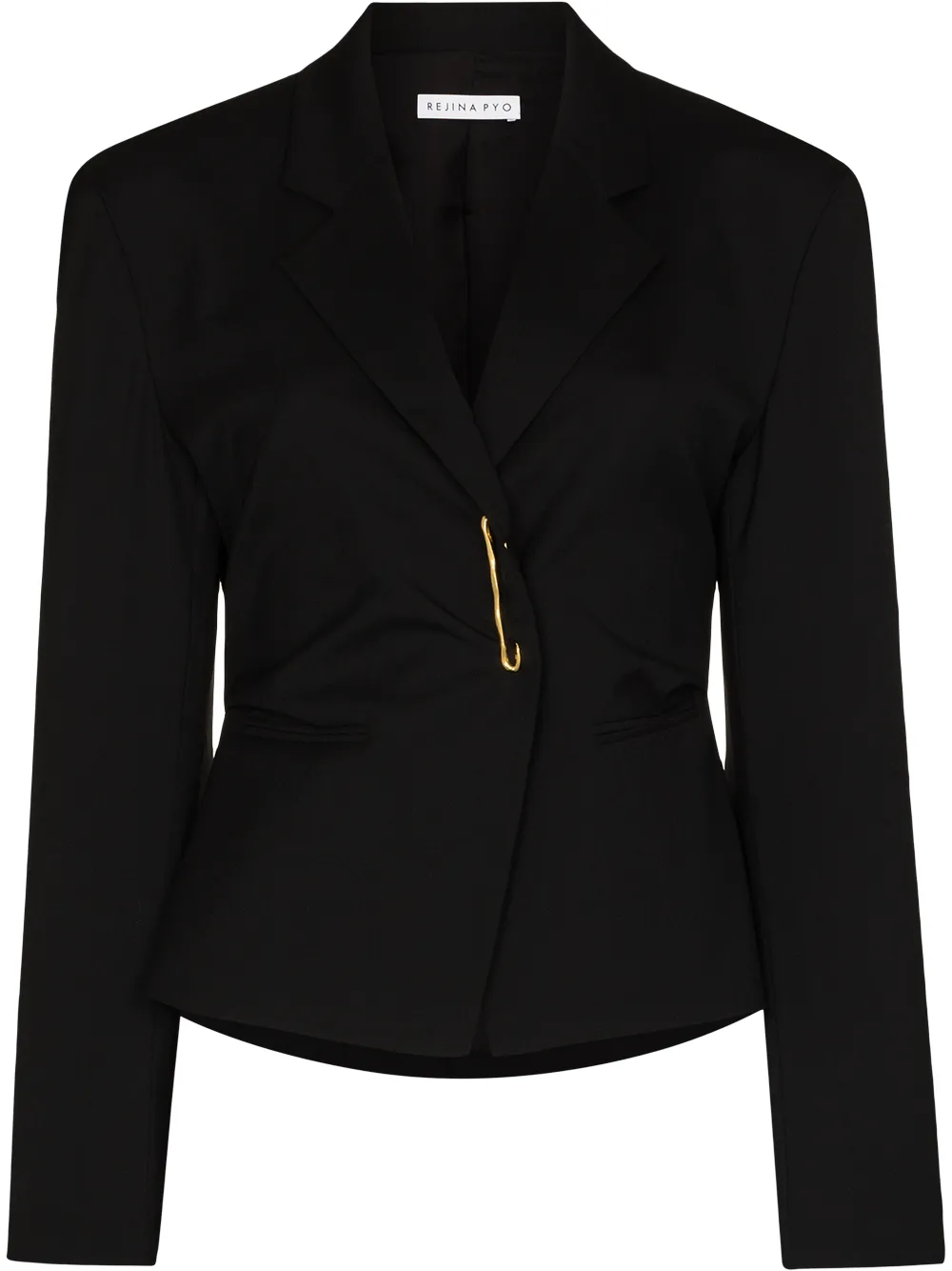 Image 1 of Rejina Pyo Cecilia safety-pink tailored blazer