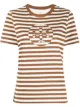 Imagen 1 de Tory Burch playera a rayas con logo