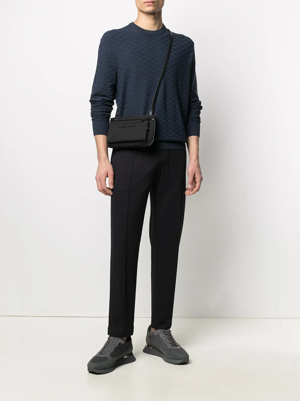 фото Emporio armani сумка через плечо с принтом