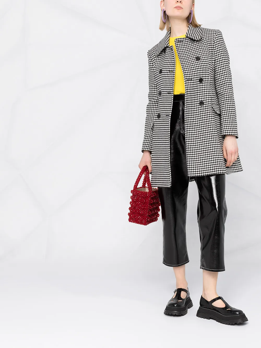 фото Red valentino короткое двубортное пальто