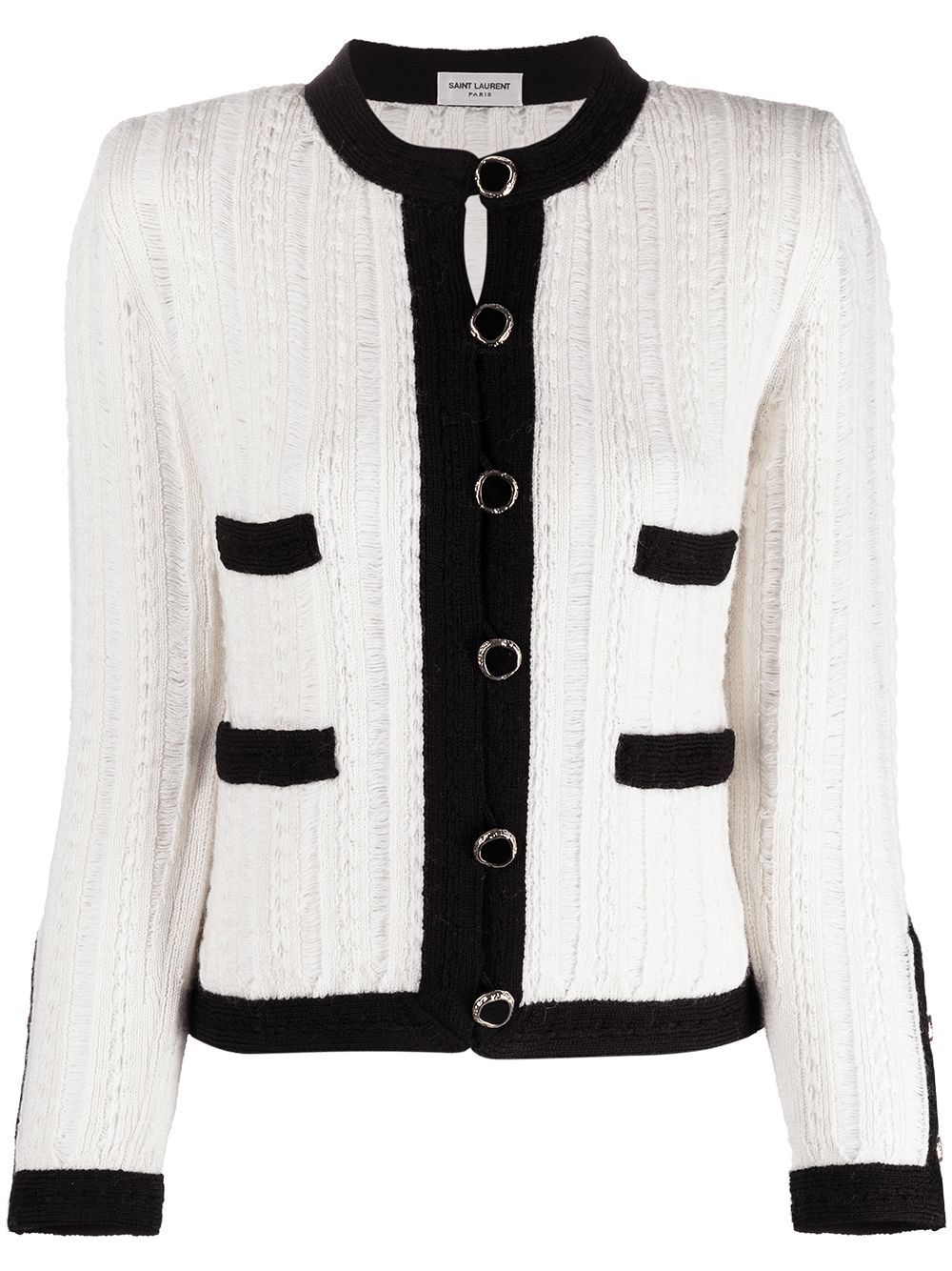 tailored ribbed wool jacket