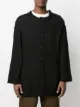 Yohji Yamamoto distressed collarless slit-detail cardigan