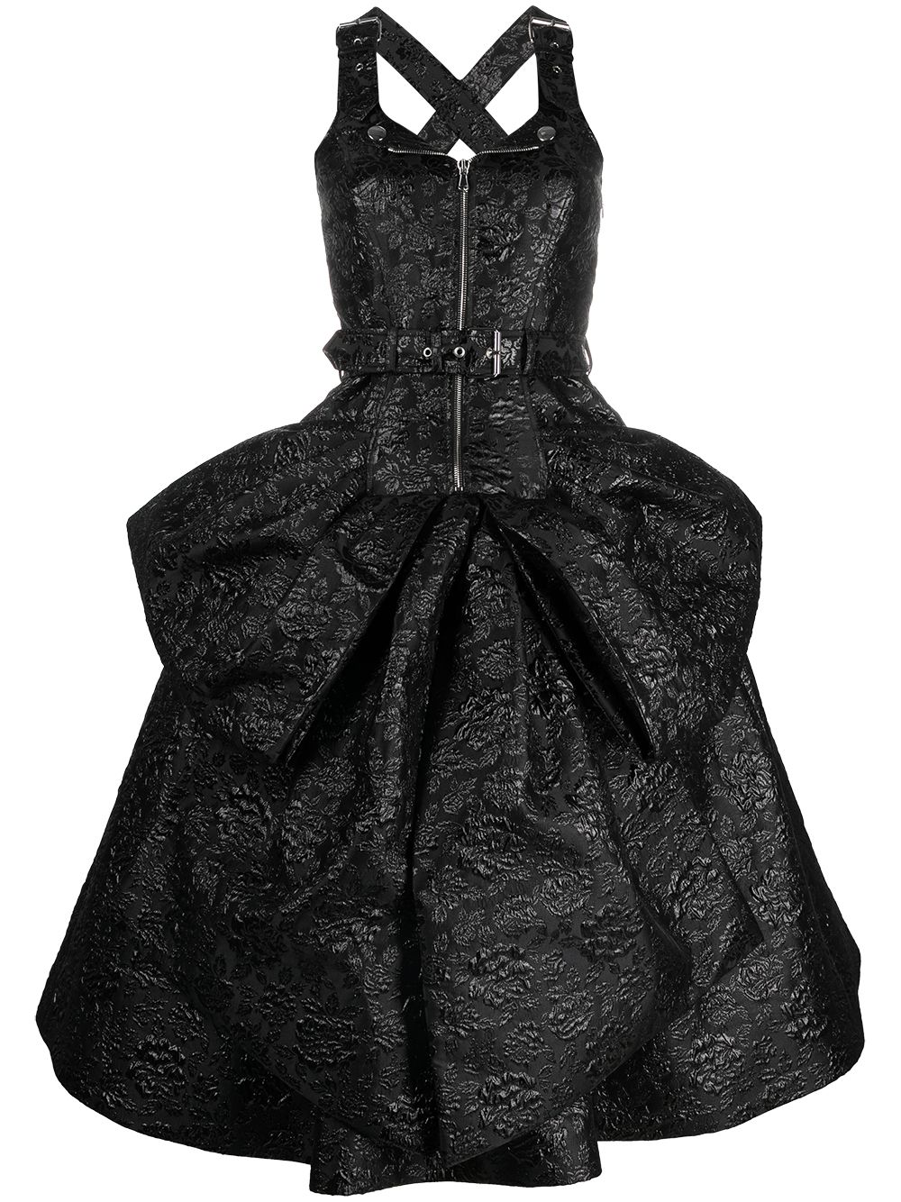 фото Moschino платье миди без рукавов с цветочным узором