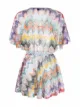Image 2 of Missoni Mare zigzag-knit empire-line dress