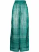 Image 1 of Missoni Mare pointelle-knit wide-leg trousers