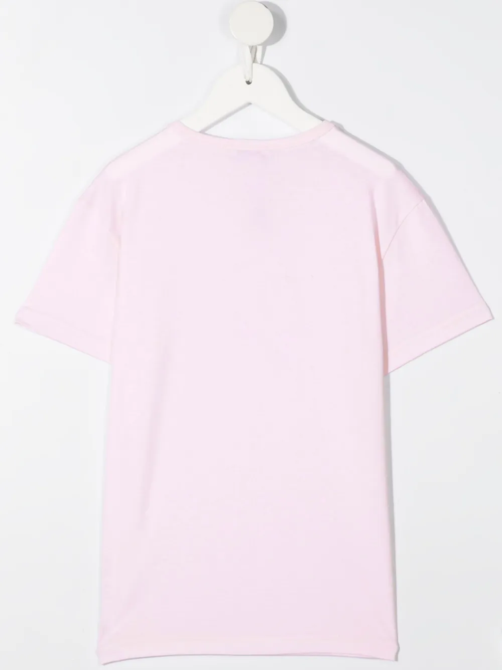 Dolce & Gabbana Kids T-shirt met logoplakkaat - Roze