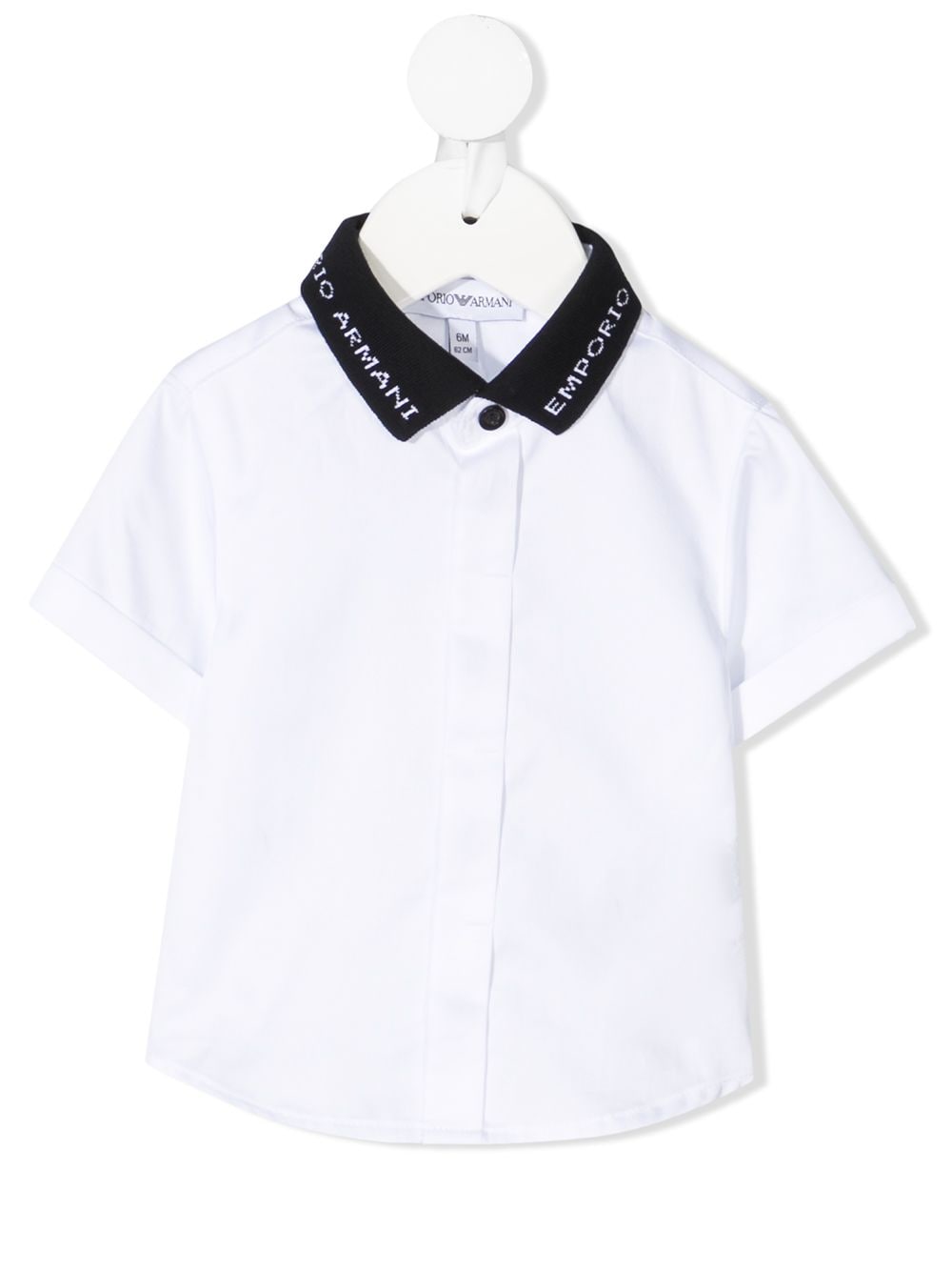 фото Emporio armani kids рубашка с контрастным воротником