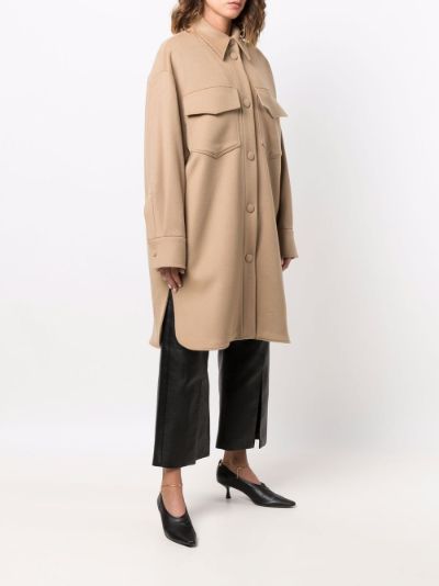 button up wool coat