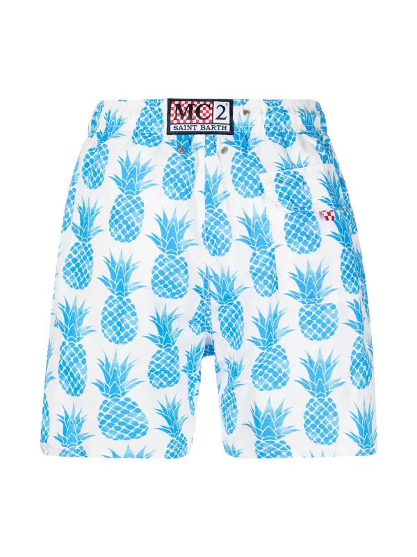 pineapple-print swim shorts for men 