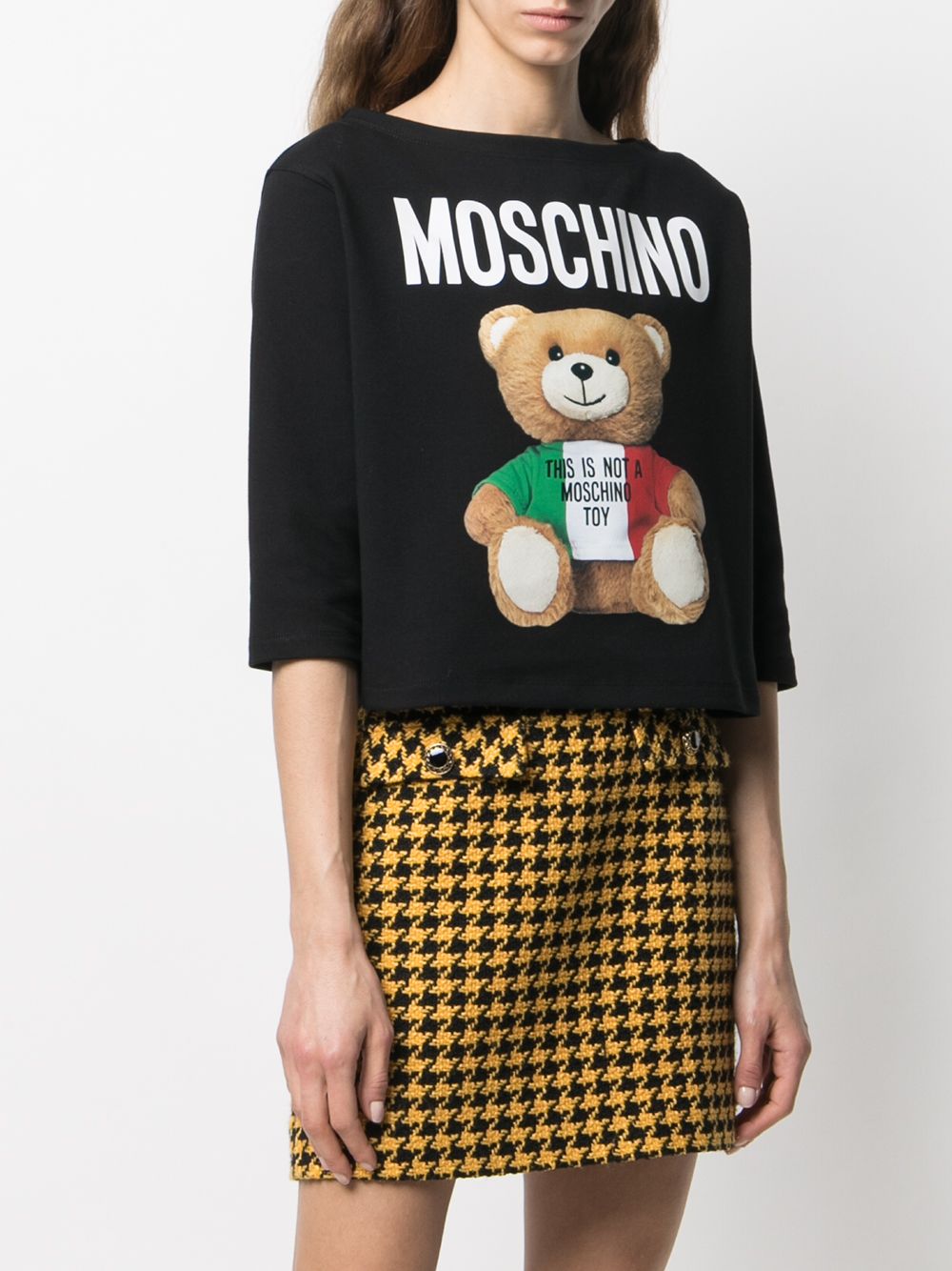 фото Moschino укороченный топ с логотипом