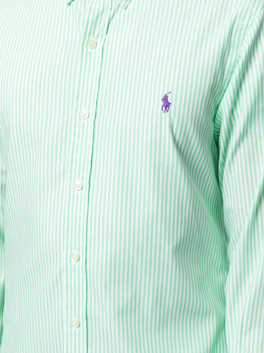 фото Polo ralph lauren полосатая рубашка с вышитым логотипом