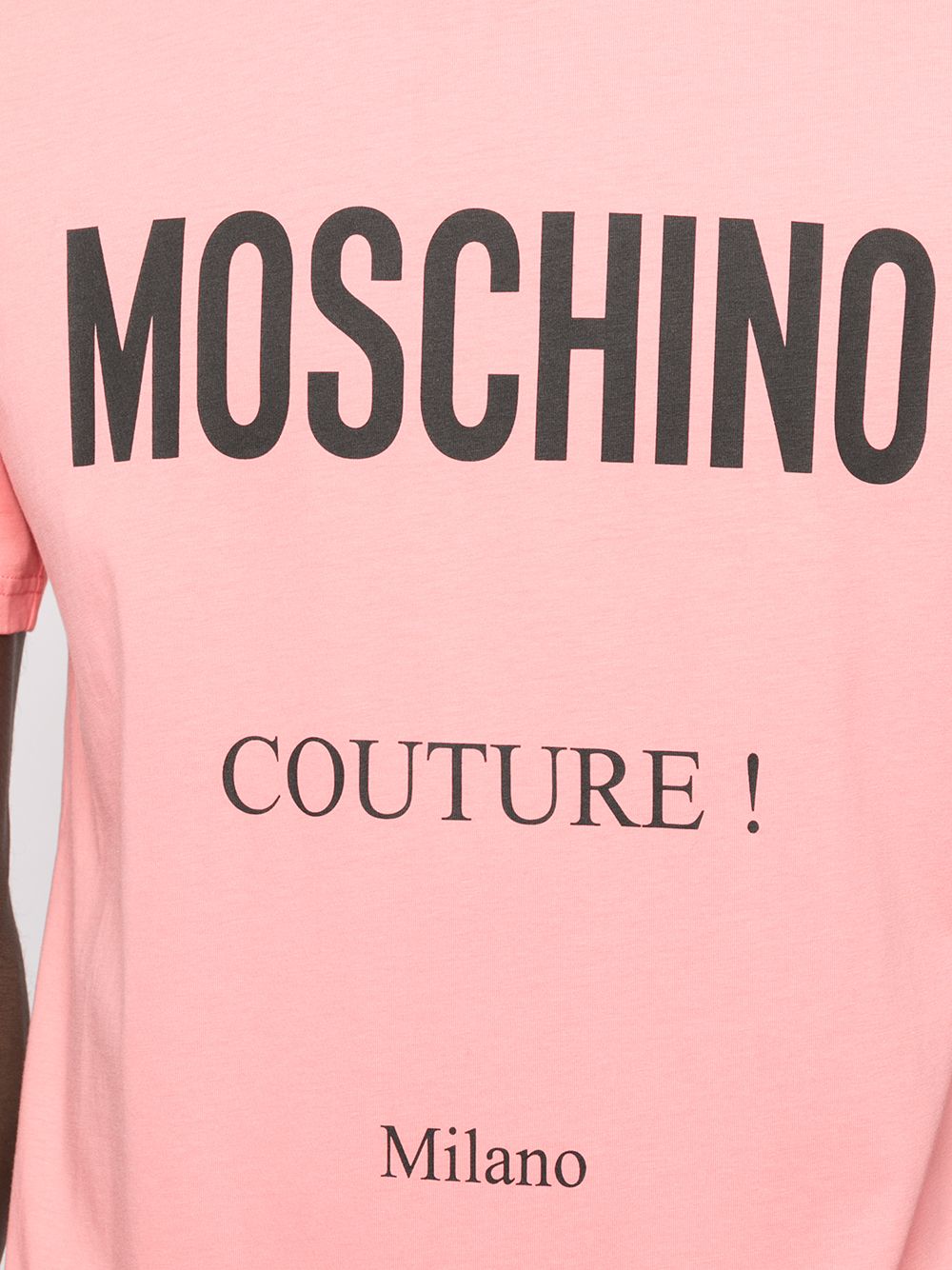 фото Moschino футболка с круглым вырезом и логотипом