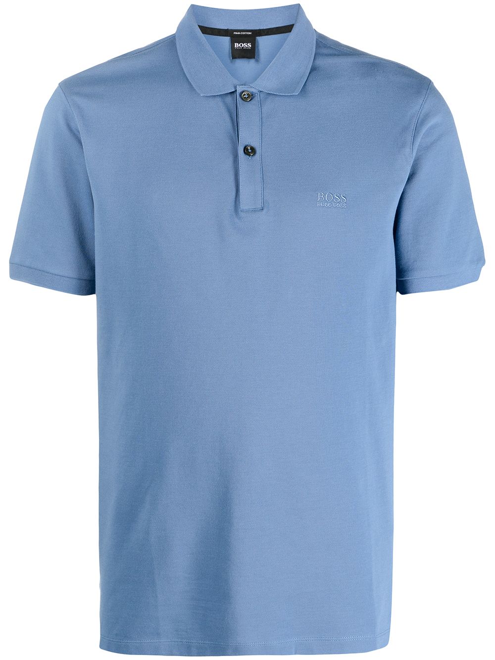 BOSS embroidered-logo Cotton Polo Shirt - Farfetch