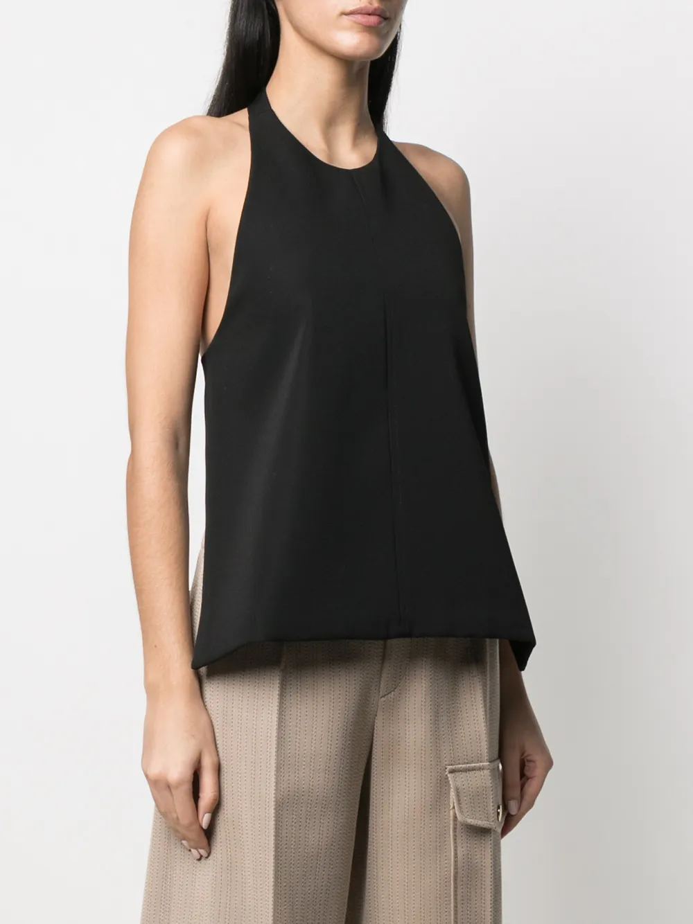 фото Jil sander топ с открытой спиной и вырезом халтер
