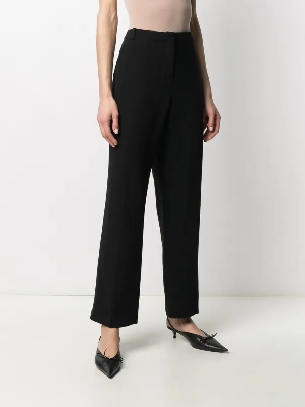 Hermès Pre-Owned straight-leg Wool Trousers | Black | FARFETCH UK