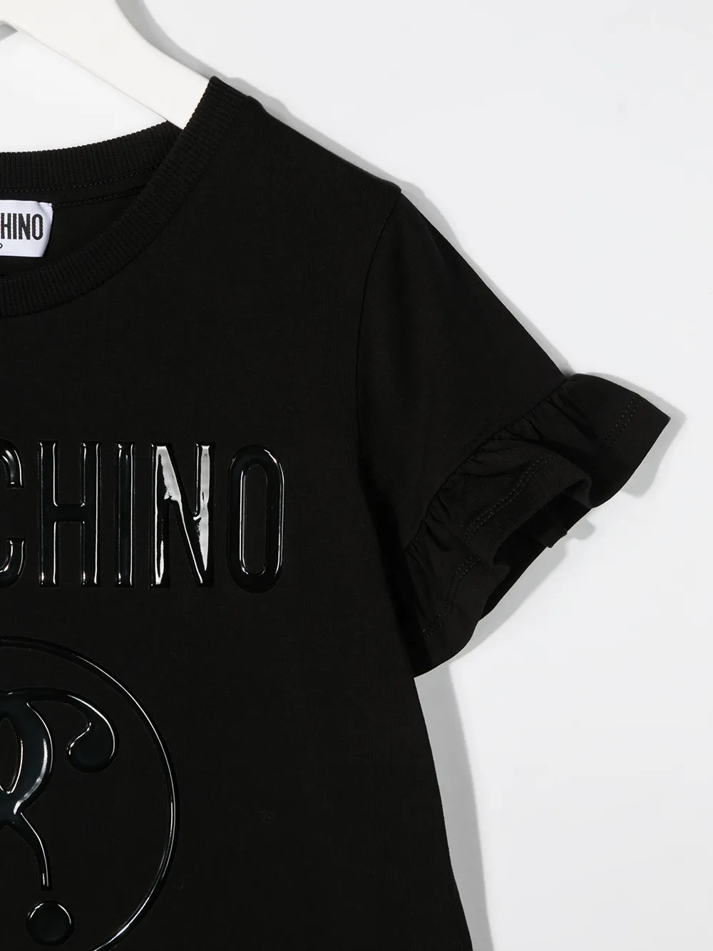 фото Moschino kids платье с логотипом и баской