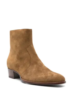 Mens saint laurent boots sale best sale