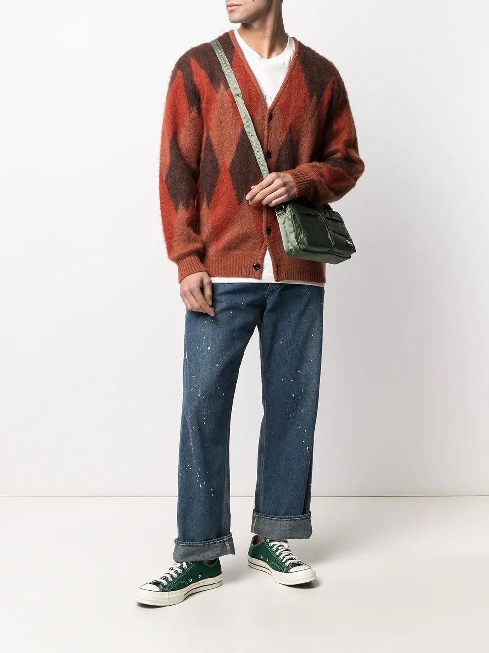 фото Porter-yoshida & co сумка на плечо с нашивкой-логотипом