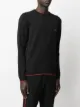 Boss Hugo Boss embroidered-logo long-sleeve jumper