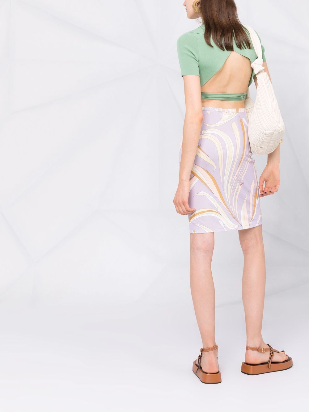 фото Emilio pucci юбка с завышенной талией и графичным принтом