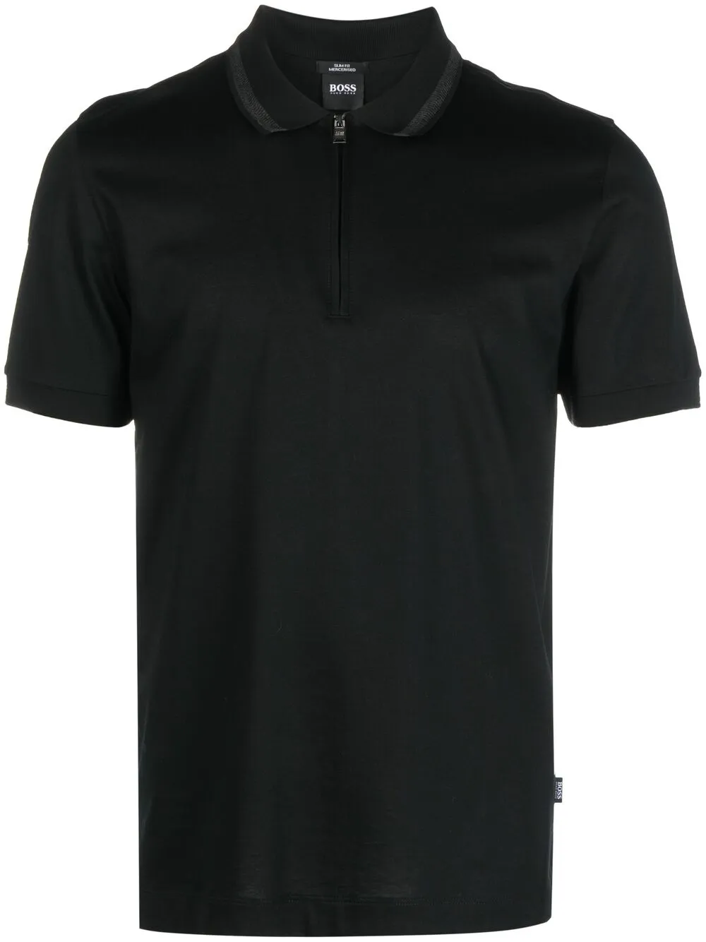 HUGO BOSS ZIP-NECK POLO SHIRT