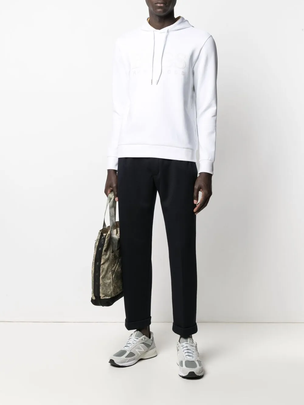 фото Emporio armani зауженные брюки с подворотами