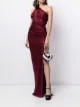 Image 2 of Michelle Mason one-shoulder silk gown