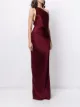 Michelle Mason one-shoulder silk gown