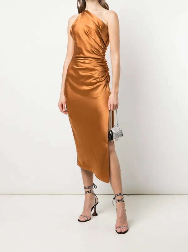 Michelle Mason one-shoulder Silk Dress 
