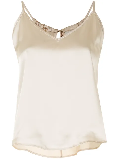Michelle Mason silk camisole and short set