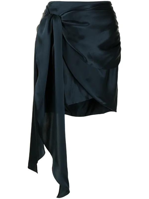 bcbg black ruffle skirt