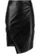 Image 1 of Michelle Mason leather wrap skirt