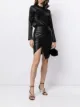 Image 2 of Michelle Mason leather wrap skirt