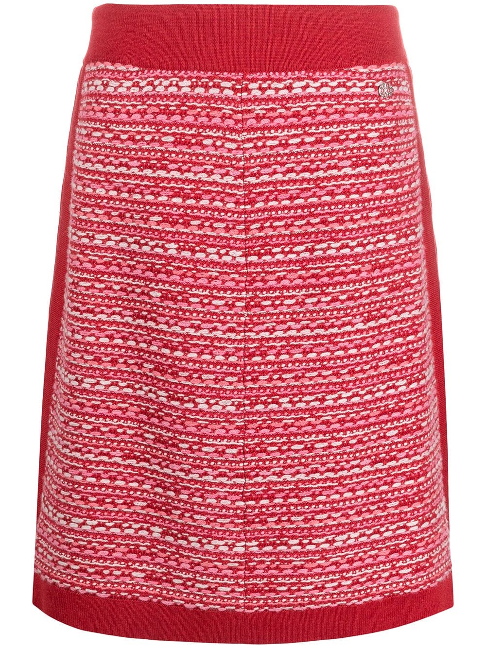 Image 1 of CHANEL Pre-Owned 2016-2017 A-line knitted skirt