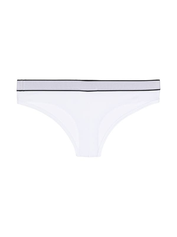 Dolce & Gabbana Logo Band Briefs, Woman Underwear White 2