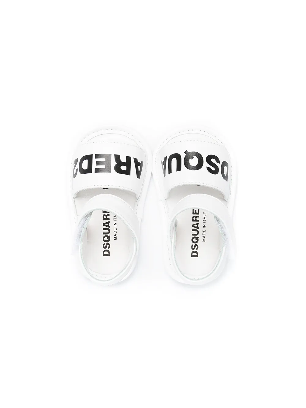 DSQUARED2 KIDS Sandalen met logoprint Wit