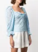 Federica Tosi sweetheart-neck puff-sleeved blouse