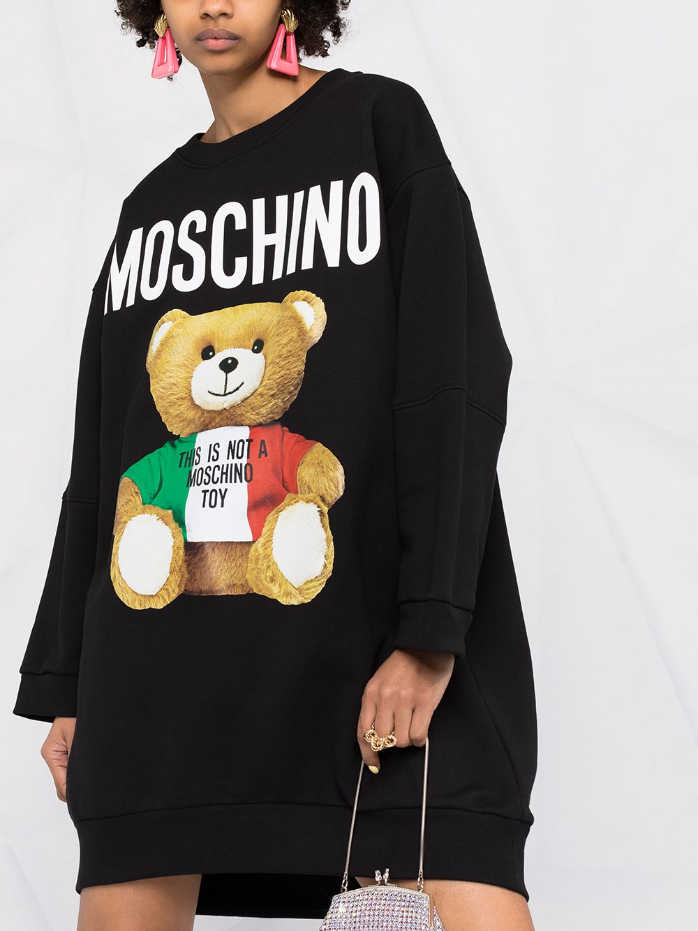 фото Moschino платье-джемпер с логотипом