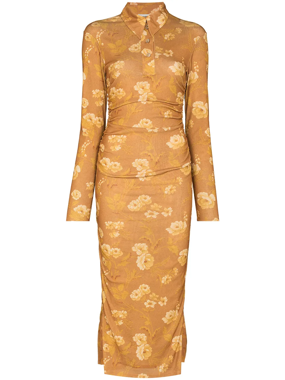 Image 1 of Nanushka Verity midi polo shirtdress