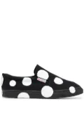 10 CORSO COMO x Superga dot print slip-on sneakers - Black