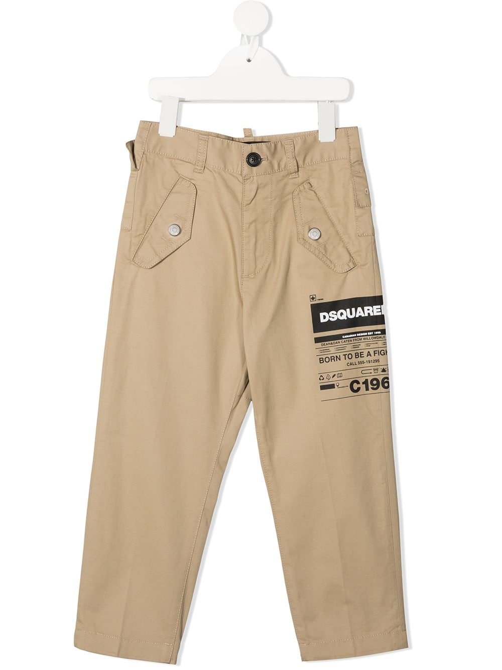 

Dsquared2 Kids pantalones con logo estampado - Neutro