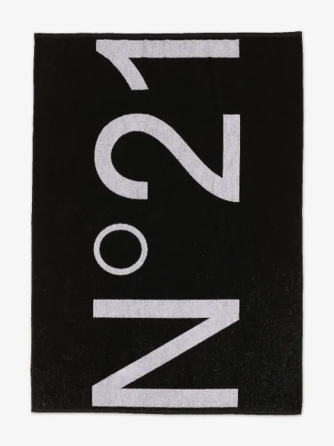 Nº21 Kids logo-print cotton towel