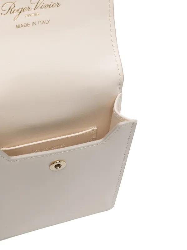 Roger Vivier Miss Vivier Pocket Phone Holder | Neutrals