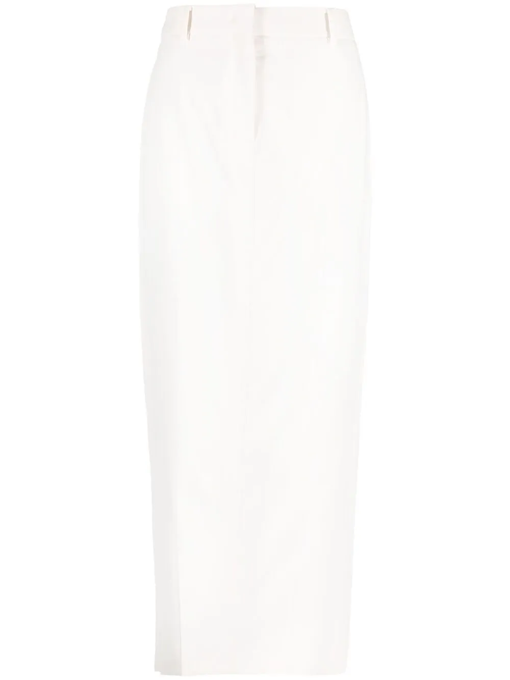 

Nº21 rear slit high-waisted skirt - White