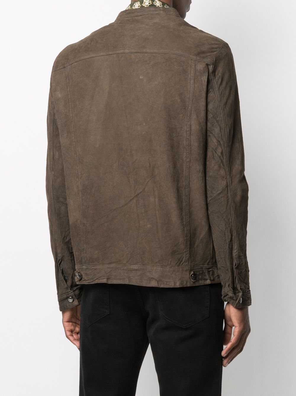 Giorgio Brato distressed-effect Suede Leather Jacket - Farfetch