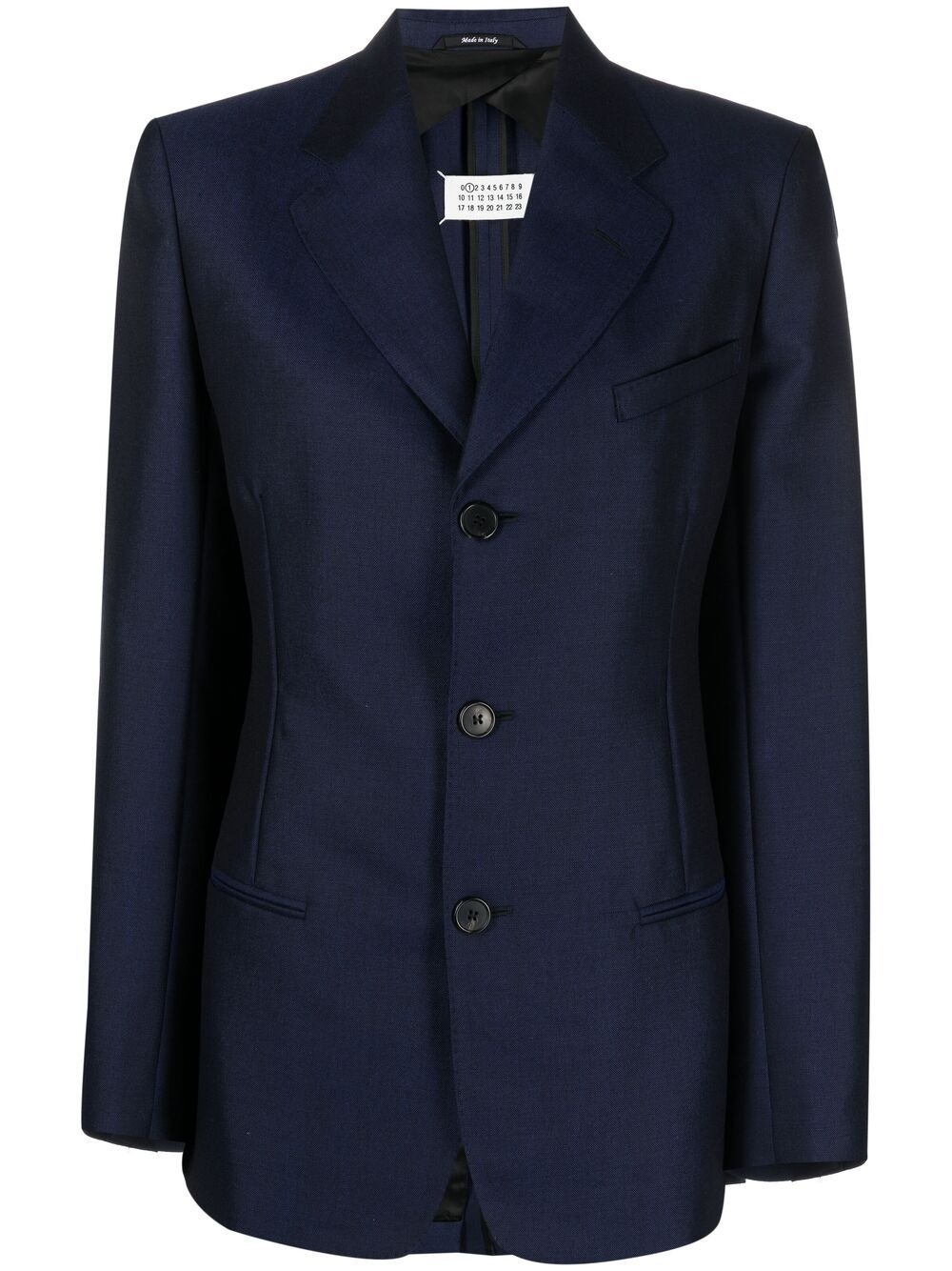 

Maison Margiela blazer de vestir con cuatro costuras - Azul