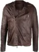 Image 1 of Giorgio Brato asymmetric zip leather jacket