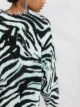 R13 zebra print jumper