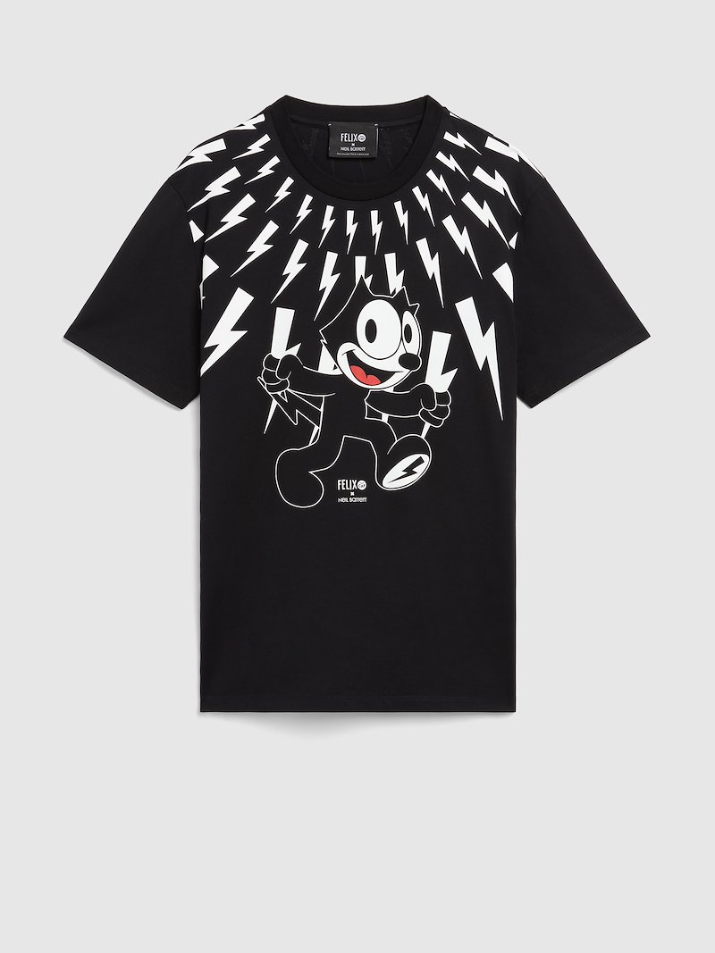 Felix The Cat Thunderbolt Fair Isle TShirt