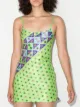 Image 2 of Frankies Bikinis Aster geometric-print minidress